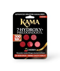 Kama 7 Hydroxy + Pseudoindoxyl Chewable Tablets Black Cherry 100mg Per Tablet