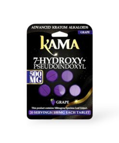 Kama 7 Hydroxy + Pseudoindoxyl Chewable Tablets Black Grape 100mg Per Tablet