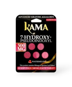 Kama 7 Hydroxy + Pseudoindoxyl Chewable Tablets Black Watermelon 100mg Per Tablet