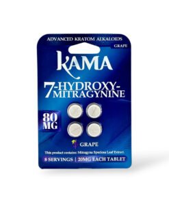 Kama 7-Hydroxymitragynine Chewable Tablets Grape 20mg Per Tablet