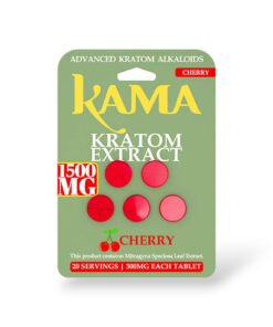 Kama Kratom Extract Chewable Tablets Cherry 300mg