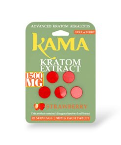 Kama Kratom Extract Chewable Tablets Strawberry 300mg